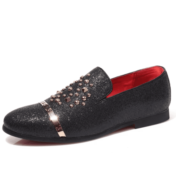 Gold Embellished Loafer