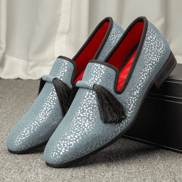 Textile Frills Loafers