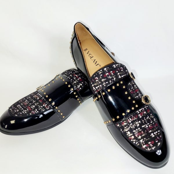 Buckle Gold Stones Loafers
