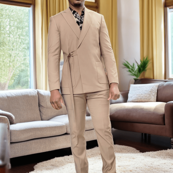 Alex 2 Piece Slim Fit Beige Cream Suit