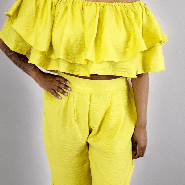 Sunshine Ruffle Top and Pants Set