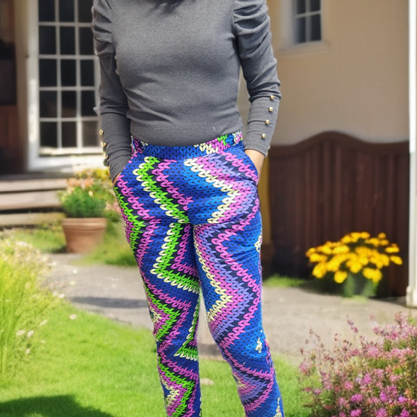 Vibrant Zigzag Pants