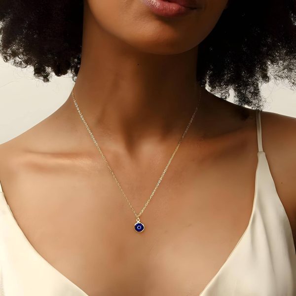 Evil Eye Necklace 18K  Gold Plated