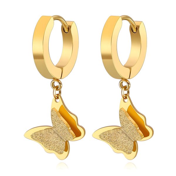 Butterfly Earring Circular Hook