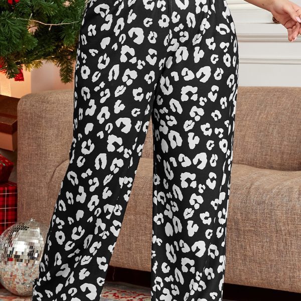 Monochrome Leopard Lounge Pants